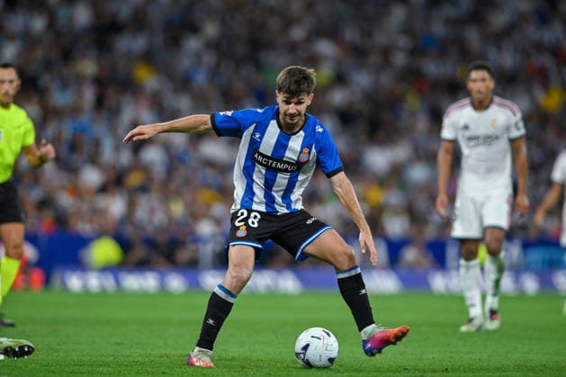 RCD ESPANYOL v REAL MADRID RCDE STADIUM BARCELONA. Aug 22, 2026 RCD ESPANYOL vs REAL MADRID Aug 22,2026 Javi H. (28) of RCD Espanyol during the match between RCD Espanyol and Real Madrid corresponding to the second day of La Liga EA Sports at RCDE Stadium in Barcelona, Spain. Cornella El Prat ESP Copyright: xS.xRosx