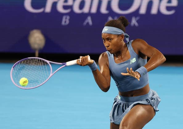 August 23, 2026, Mason, Ohio, USA: COCO GAUFF of USA during the match against S. Bejlek of Czech Republic in semifinals of tennis tournament WTA, Tennis Damen 1000 Cincinnati Open in Mason, USA. Gauff won 6:4, 6:1 Mason USA - ZUMAc278 20260823_zsp_c278_030 Copyright: xMarcinxCholewinskix