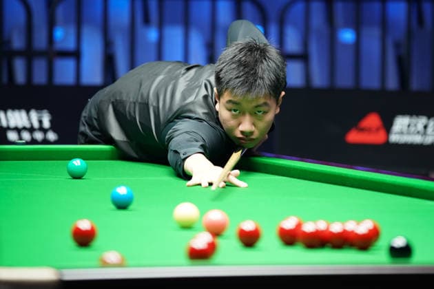 WUHAN, CHINA - AUGUST 23: Gao Yang of China plays a shot in the first round match against Guan Zhen of China on day 1 of Wuhan Open 2026 at the Optics Valley Gymnasium of Huazhong University of Science and Technology on August 23, 2026 in Wuhan, Hubei Province of China.  Copyright: xTaixChengzhex 111661617310