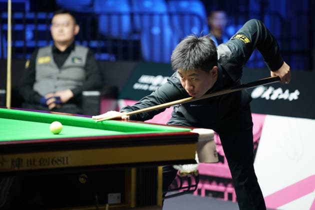 WUHAN, CHINA - AUGUST 23: Gao Yang of China plays a shot in the first round match against Guan Zhen of China on day 1 of Wuhan Open 2026 at the Optics Valley Gymnasium of Huazhong University of Science and Technology on August 23, 2026 in Wuhan, Hubei Province of China.  Copyright: xTaixChengzhex 111661617317