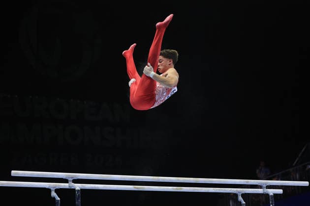 Zagreb, 22.08.2026. - 37TH EUROPEAN MEN™S ARTISTIC GYMNASTICS, Men s Artistic Gymnastics Apparatus Final Parallel bars Individual SENIORS. 680 DOGAN Altan (TUR), Men s Artistic Gymnastics Apparatus Final Parallel bars Individual SENIORS  2S6A6351.JPG