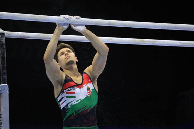 Zagreb, 22.08.2026. - 37TH EUROPEAN MEN™S ARTISTIC GYMNASTICS, Men s Artistic Gymnastics Apparatus Final Parallel bars Individual SENIORS. 589 MESZAROS Krisztofer (HUN), Men s Artistic Gymnastics Apparatus Final Parallel bars Individual SENIORS  2S6A5435.JPG