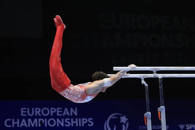 Zagreb, 22.08.2026. - 37TH EUROPEAN MEN™S ARTISTIC GYMNASTICS, Men s Artistic Gymnastics Apparatus Final Parallel bars Individual SENIORS. 680 DOGAN Altan (TUR), Men s Artistic Gymnastics Apparatus Final Parallel bars Individual SENIORS  2S6A6396.JPG