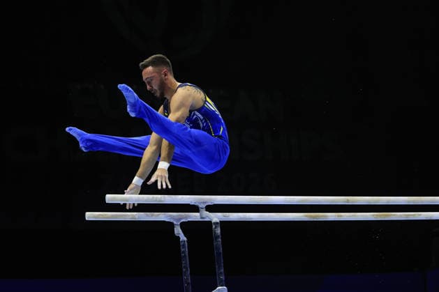 Zagreb, 22.08.2026. - 37TH EUROPEAN MEN™S ARTISTIC GYMNASTICS, Men s Artistic Gymnastics Apparatus Final Parallel bars Individual SENIORS. 686 CHEPURNYI Nazar (UKR), Men s Artistic Gymnastics Apparatus Final Parallel bars Individual SENIORS  2S6A6084.JPG