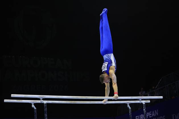 Zagreb, 22.08.2026. - 37TH EUROPEAN MEN™S ARTISTIC GYMNASTICS, Men s Artistic Gymnastics Apparatus Final Parallel bars Individual SENIORS. 611 PYATOV Ron (ISR), Men s Artistic Gymnastics Apparatus Final Parallel bars Individual SENIORS  2S6A7683.JPG