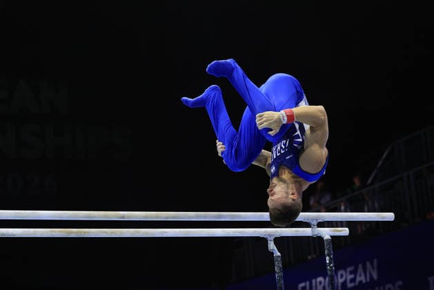 Zagreb, 22.08.2026. - 37TH EUROPEAN MEN™S ARTISTIC GYMNASTICS, Men s Artistic Gymnastics Apparatus Final Parallel bars Individual SENIORS. 611 PYATOV Ron (ISR), Men s Artistic Gymnastics Apparatus Final Parallel bars Individual SENIORS  2S6A7751.JPG