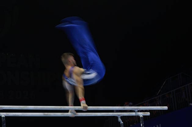 Zagreb, 22.08.2026. - 37TH EUROPEAN MEN™S ARTISTIC GYMNASTICS, Men s Artistic Gymnastics Apparatus Final Parallel bars Individual SENIORS. 611 PYATOV Ron (ISR) Men s Artistic Gymnastics Apparatus Final Parallel bars Individual SENIORS  2S6A6772.JPG