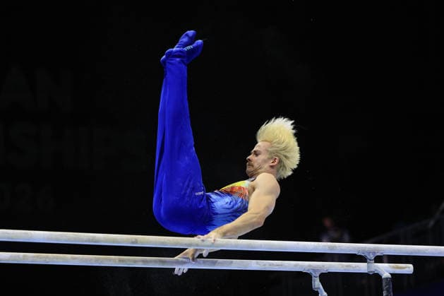 Zagreb, 22.08.2026. - 37TH EUROPEAN MEN™S ARTISTIC GYMNASTICS, Men s Artistic Gymnastics Apparatus Final Parallel bars Individual SENIORS. 513 CUYLE Nicola (BEL), Men s Artistic Gymnastics Apparatus Final Parallel bars Individual SENIORS  2S6A7364.JPG