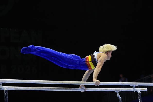 Zagreb, 22.08.2026. - 37TH EUROPEAN MEN™S ARTISTIC GYMNASTICS, Men s Artistic Gymnastics Apparatus Final Parallel bars Individual SENIORS. 513 CUYLE Nicola (BEL), Men s Artistic Gymnastics Apparatus Final Parallel bars Individual SENIORS  2S6A7432.JPG
