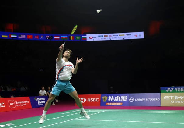 August 22, 2026, New Delhi, New Delhi, India: NEW DELHI, INDIA AUGUST 22, 2026: France s Alex Lanier plays a shot during his men s singles semi-final match against Canada s Victor Lai at the BWF World Championships 2026 in New Delhi, India, on Saturday, August 22, 2026. Lanier fought back to defeat Lai 16-21, 21-13, 21-14 to become France s first-ever men s singles finalist at the World Championships. Zuma Press City: New DelhiState: New DelhiCountry: IndiaCategory: INTDate: 22.08.2026ZUMA Categories: IN New Delhi India - ZUMAd288 20260822_zip_d288_037 Copyright: xDeepakx New Delhi India - ZUMA0864 0864619806st Copyright: xIMAGO Deepakx