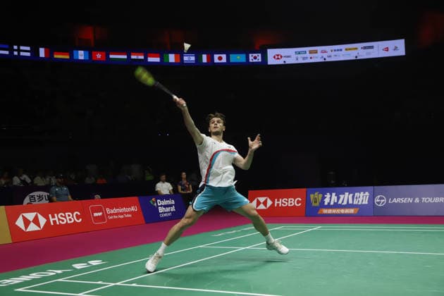 August 22, 2026, New Delhi, New Delhi, India: NEW DELHI, INDIA AUGUST 22, 2026: France s Alex Lanier plays a shot during his men s singles semi-final match against Canada s Victor Lai at the BWF World Championships 2026 in New Delhi, India, on Saturday, August 22, 2026. Lanier fought back to defeat Lai 16-21, 21-13, 21-14 to become France s first-ever men s singles finalist at the World Championships. Zuma Press City: New DelhiState: New DelhiCountry: IndiaCategory: INTDate: 22.08.2026ZUMA Categories: IN New Delhi India - ZUMAd288 20260822_zip_d288_041 Copyright: xDeepakx New Delhi India - ZUMA0864 0864619925st Copyright: xIMAGO Deepakx