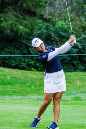 August 22, 2026, Edmonton, Alberta, Canada: Anna Huang (CAN) sits in a tie for15th place at -7 after round 3 of the LPGA, Golf Damen CPKC Canadian Women s Open..LPGA CPKC Canada WomenÃ¢â‚¬â ¢s Open leader Mayu Yamashita shot 5 under par to bringing her total to -19, tying the LPGA record after 54 holes. 16-year-old amateur Aphrodite Deng (tied for 6th place) leads all Canadians at 10 under par after shooting 63 (7 under par) in the third round (the low score for the round). Nine players are currently sitting at 10 under par or better heading into the final round. Deng is also one of 4 Canadians under 18 to make the cut, a tournament first. Edmonton Canada - ZUMAs197 20260822_aaa_s197_405 Copyright: xRonxPalmerx