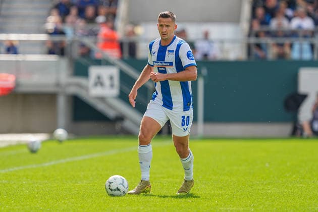 22.08.2026, xydrx, Fußball, DFB Pokal, 1. FC Saarbrücken - Hertha BSC, Saison 2026 2027, Ludwigsparkstadion: Paul Seguin (Hertha BSC, 30) DFB regulations prohibit any use of photographs as image sequences and or quasi-video. *** August 22, 2026, xydrx, Soccer, DFB Cup, 1 FC Saarbrücken vs. Hertha BSC, 2026–2027 season, Ludwigspark Stadium, Paul Seguin, Hertha BSC, 30 DFB regulations prohibit any use of photographs as image sequences and or quasi-video Copyright: HMBxMedia YannisxDreimann