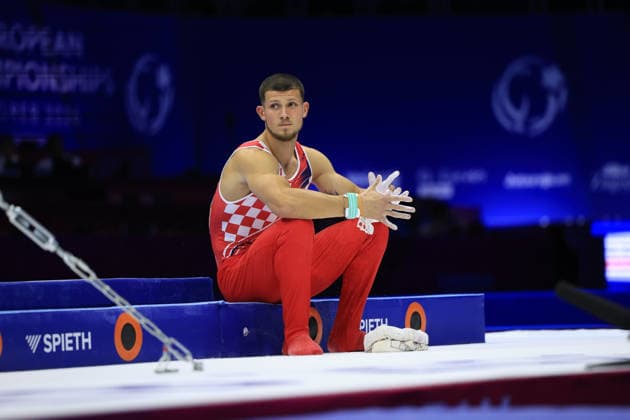 Zagreb, 22.08.2026. - 37TH EUROPEAN MEN™S ARTISTIC GYMNASTICS, Men s Artistic Gymnastics Apparatus Final Horizontal bar Individual SENIORS. 534 KOVTUN Illia (CRO) Men s Artistic Gymnastics Apparatus Final Horizontal bar Individual SENIORS  2S6A8953.JPG