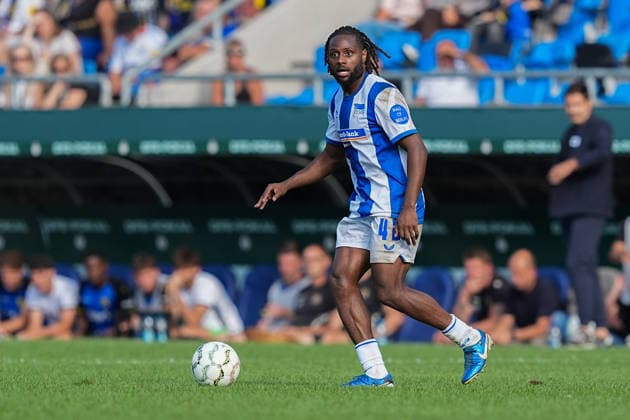 22.08.2026, xydrx, Fußball, DFB Pokal, 1. FC Saarbrücken - Hertha BSC, Saison 2026 2027, Ludwigsparkstadion: Deyovaisio Zeefuik (Hertha BSC, 42) DFB regulations prohibit any use of photographs as image sequences and or quasi-video. *** August 22, 2026, xydrx, Soccer, DFB Cup, 1 FC Saarbrücken vs. Hertha BSC, 2026–2027 season, Ludwigsparkstadion, Deyovaisio Zeefuik, Hertha BSC, 42. DFB regulations prohibit any use of photographs as image sequences and or quasi-video. Copyright: HMBxMedia YannisxDreimann