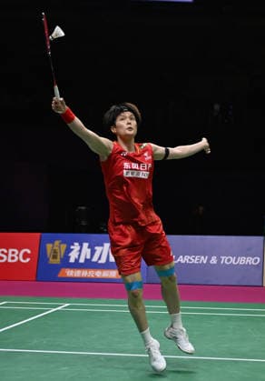 (260823) -- NEW DELHI, Aug. 23, 2026 -- China s Wang Zhiyi competes during the women s singles semifinal match between China s Wang Zhiyi and South Korea s An Se Young at BWF World Championships in New Delhi, India, Aug. 22, 2026. ) (SP)INDIA-NEW DELHI-BADMINTON-BWF WORLD CHAMPIONSHIPS-WOMEN S SINGLES JavedxDar 