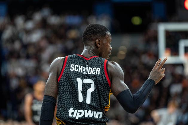 Basketball Hamburg 22.08.2026 Turkish Airlines Supercup 2026 Finale Deutschland (GER) - Kroatien (CRO) Dennis Schröder Schroeder (Deutschland, No.17) Schröder Schroder *** Basketball Hamburg, August 22, 2026 Turkish Airlines Supercup 2026 Final Germany (GER) vs. Croatia (CRO) Dennis Schröder (Schroeder) Germany, No. 17 Schröder (Schroder)
