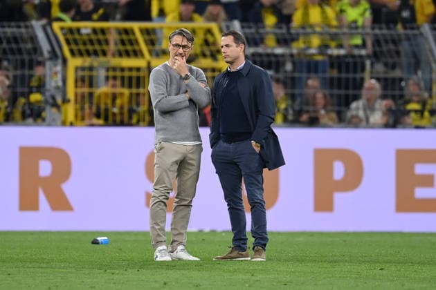 Trainer Niko Kovac (Borussia Dortmund), Lars Ricken (Geschäftsführer Borussia Dortmund), v.li., nach dem Spiel 22.08.2026, Fussball, Saison 2026 2027, Franz-Beckenbauer-Supercup 2026, Finale, Borussia Dortmund - FC Bayern München 1:2 DFL regulations prohibit any use of photographs as image sequences and or quasi-video Dortmund Signal Iduna Park Nordrhein Westfalen Deutschland *** Coach Niko Kovac of Borussia Dortmund and Lars Ricken, sporting director of Borussia Dortmund (from left), after the game on August 22, 2026; soccer; 2026–2027 season; Franz Beckenbauer, 2026 Super Cup, Final, Borussia Dortmund vs. FC Bayern Munich 1–2. DFL regulations prohibit any use of photographs as image sequences and or quasi-video. Dortmund, Signal Iduna Park, North Rhine-Westphalia, Germany Team2