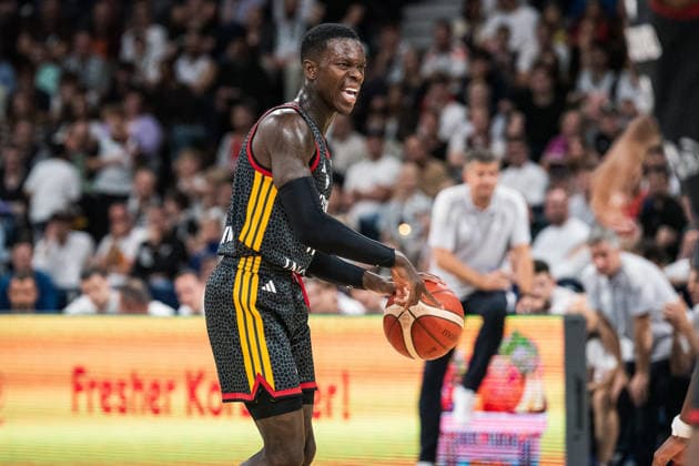 Basketball, Turkish Airlines Supercup 2026, Türkei - Kroatien, Barclays Arena (Hamburg), 22.08.2026, Finale Dennis Schröder ( 17, DEUTSCHLAND, Teamkapitän, Point Guard, Cleveland Cavaliers) *** Basketball, 2026 Turkish Airlines Supercup, Turkey vs. Croatia, Barclays Arena, Hamburg, August 22, 2026, Final: Dennis Schröder 17, GERMANY, Team Captain, Point Guard, Cleveland Cavaliers