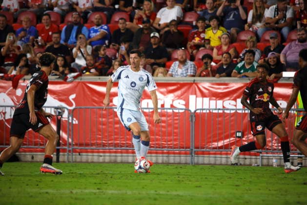 Red Bull New York V Chicago Fire FC Chicago Fire forward Robert Lewandowski, wearing No. 9, during the MLS, Fussball Herren, USA match against the New York Red Bulls at Sports Illustrated Stadium in Harrison, New Jersey, on August 22, 2026. The New York Red Bulls tied the Chicago Fire 1-1 in the MLS. New Jersey United States  Copyright: xDeccioxSerranox originalFilename:serrano-notitle260822_np1OY.jpg