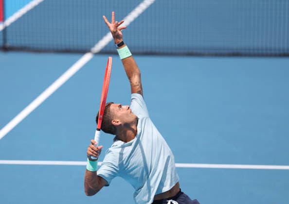 August 22, 2026, Mason, Ohio, USA: FLAVIO COBOLLI of Italy during the match against A. Fils of France in the semifinals of tennis tournament WTA, Tennis Damen 1000 Cincinnati Open in Mason, USA. Cobolli lost 3:6, 4:6. Mason USA - ZUMAc278 20260822_zsp_c278_041 Copyright: xMarcinxCholewinskix