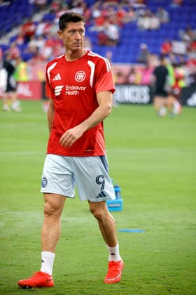 Red Bull New York V Chicago Fire FC Chicago Fire forward Robert Lewandowski during the MLS, Fussball Herren, USA match against the New York Red Bulls at Sports Illustrated Stadium in Harrison, New Jersey, on August 22, 2026. The New York Red Bulls tied the Chicago Fire 1-1 in the MLS. New Jersey United States  Copyright: xDeccioxSerranox originalFilename:serrano-notitle260822_npl7h.jpg