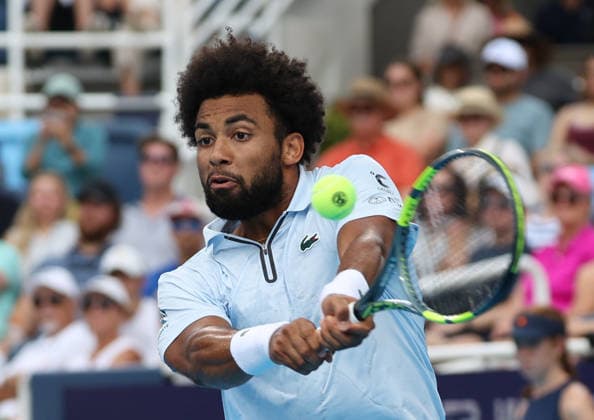 August 22, 2026, Mason, Ohio, USA: ARTHUR FILS of France during the match against F. Cobolli of Italy in the semifinals of tennis tournament WTA, Tennis Damen 1000 Cincinnati Open in Mason, USA. Fils won 6:3, 6:4 Mason USA - ZUMAc278 20260822_zsp_c278_062 Copyright: xMarcinxCholewinskix