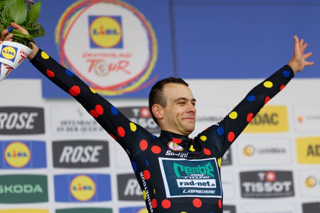 Miguel Heidemann gewinnt das Black-polka-dot Jersey *** Miguel Heidemann Wins the Black Polka Dot Jersey