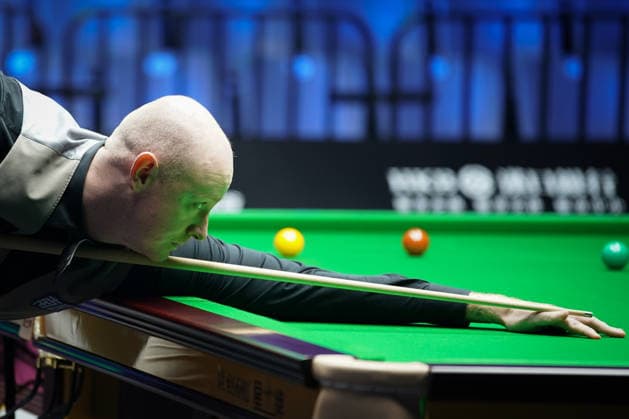 WUHAN, CHINA - AUGUST 23: Chris Wakelin of England plays a shot in the first round match against Jordan Brown of Northern Ireland on day 1 of Wuhan Open 2026 at the Optics Valley Gymnasium of Huazhong University of Science and Technology on August 23, 2026 in Wuhan, Hubei Province of China.  Copyright: xTaixChengzhex 111661654913