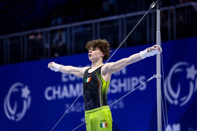 2026 Men s Artistic European Gymnastics Championships, Arena Zagreb, Zagreb, Croatia 23 8 2026 Juniors All-Around Final Ireland™s Robert Ward Robert Ward 23 8 2026  Copyright: xx 0NIK7457