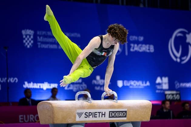 2026 Men s Artistic European Gymnastics Championships, Arena Zagreb, Zagreb, Croatia 23 8 2026 Juniors All-Around Final Ireland™s Robert Ward Robert Ward 23 8 2026  Copyright: xx 0NIK7727
