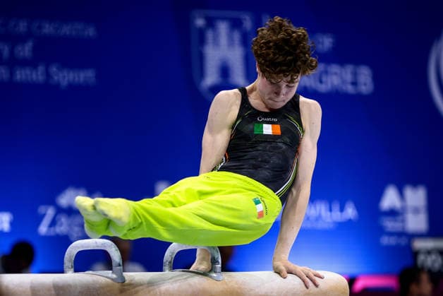 2026 Men s Artistic European Gymnastics Championships, Arena Zagreb, Zagreb, Croatia 23 8 2026 Juniors All-Around Final Ireland™s Robert Ward Robert Ward 23 8 2026  Copyright: xx 0NIK7853