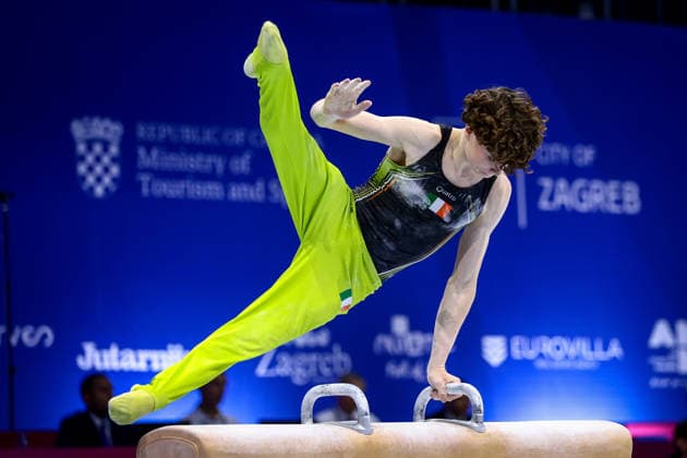 2026 Men s Artistic European Gymnastics Championships, Arena Zagreb, Zagreb, Croatia 23 8 2026 Juniors All-Around Final Ireland™s Robert Ward Robert Ward 23 8 2026  Copyright: xx 0NIK7854