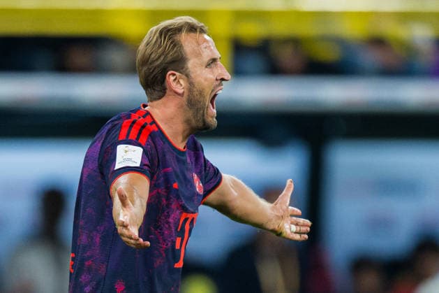 22.08.2026 - Fußball, 2026 2027, Franz-Beckenbauer-Supercup, Borussia Dortmund - FC Bayern München: Harry Kane (München) DFB REGULATIONS PROHIBIT ANY USE OF PHOTOGRAPHS AS IMAGE SEQUENCES AND OR QUASI-VIDEO. *** August 22, 2026 Soccer, 2026–2027, Franz Beckenbauer Super Cup, Borussia Dortmund, FC Bayern Munich, Harry Kane, Munich. DFB regulations prohibit any use of photographs as image sequences and or quasi-video.