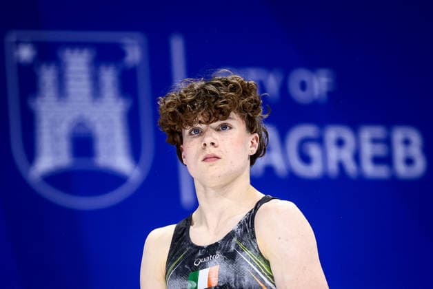 2026 Men s Artistic European Gymnastics Championships, Arena Zagreb, Zagreb, Croatia 23 8 2026 Juniors All-Around Final Ireland™s Robert Ward Robert Ward 23 8 2026  Copyright: xx 0NIK8002