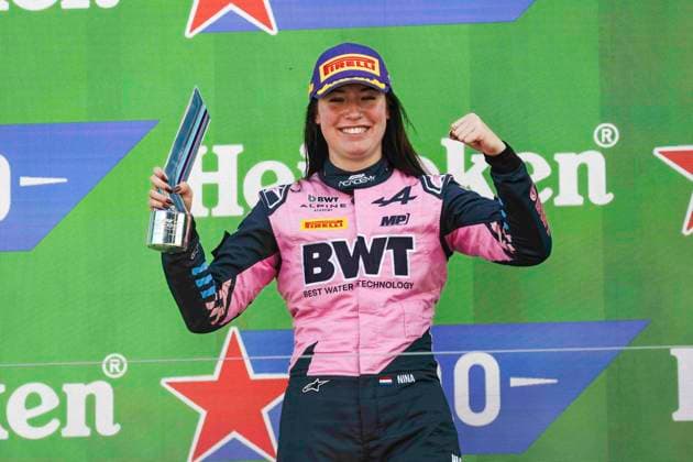 F1 - DUTCH GRAND PRIX 2026 GADEMAN Nina (nld), MP Motorsport supported by Alpine,Tatuus F4-T421, portrait podium during the Formula 1 Dutch Grand Prix 2026, 12th round of the 2026 Formula One World Championship, WM, Weltmeisterschaft from July 21 to 23, 2026 on the Circuit Zandvoort, in Zandvoort, Netherlands - ZandvoortNetherlands  Copyright: xXavixBonillax