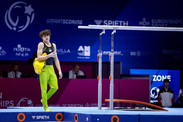 2026 Men s Artistic European Gymnastics Championships, Arena Zagreb, Zagreb, Croatia 23 8 2026 Juniors All-Around Final Ireland™s Robert Ward Robert Ward 23 8 2026  Copyright: xx 0NIK8182