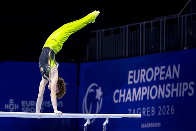 2026 Men s Artistic European Gymnastics Championships, Arena Zagreb, Zagreb, Croatia 23 8 2026 Juniors All-Around Final Ireland™s Robert Ward Robert Ward 23 8 2026  Copyright: xx 0NIK8234