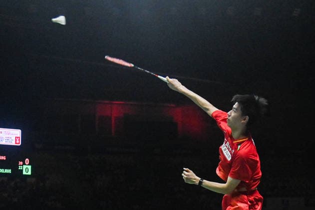 August 23, 2026, New Delhi, Delhi, India: China s Feng Yan Zhe in action and Huang Dong Ping (not pictured) against France s Thom Gicquel and Delphine Delrue during Mixed Doubles Finals of the BWF World Championships 2026 in New Delhi, India on August 23, 2026. New Delhi India - ZUMAj168 20260823_zip_j168_001 Copyright: xKabirxJhangianix