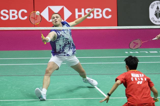 Thom Gicquel and Delphine Delrue Badminton World Champions - New Delhi Thom Gicquel of France and Delphine Delrue of France compete in the final match of mixed doubles during the BWF World Championships 2026 at Indira Gandhi Indoor Stadium in New Delhi, India on August 23, 2026. Photo by Anshuman Akash ABACAPRESS.COM New Delhi India  Copyright: xAkashxAnshuman ABACAx