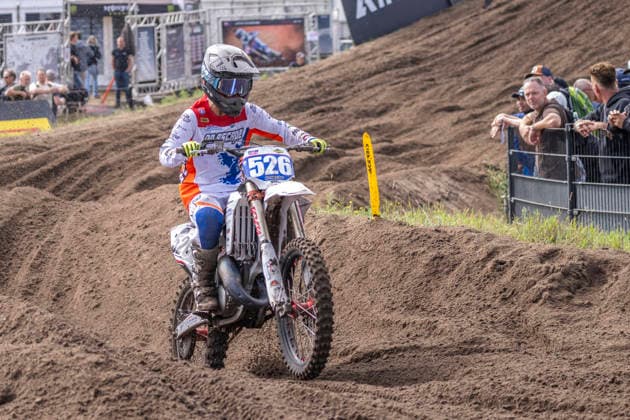2026-08-23 - MXGP Arnhem ARNHEM, NETHERLANDS - AUGUST 23: 526 Kyshara Das (NED) during the MXGP Arnhem at the Motorsportpark Gelderland Midden on August 23, 2026 in Arnhem, Netherlands Arnhem Motorsportpark Gelderland Midden Netherlands Content not available for redistribution in The Netherlands directly or indirectly through any third parties. Copyright: xEdwinxBlaauwbroekx