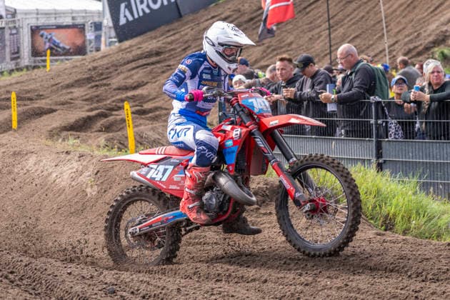 2026-08-23 - MXGP Arnhem ARNHEM, NETHERLANDS - AUGUST 23: 747 Maylinn-rose Sterk (NED) during the MXGP Arnhem at the Motorsportpark Gelderland Midden on August 23, 2026 in Arnhem, Netherlands Arnhem Motorsportpark Gelderland Midden Netherlands Content not available for redistribution in The Netherlands directly or indirectly through any third parties. Copyright: xEdwinxBlaauwbroekx