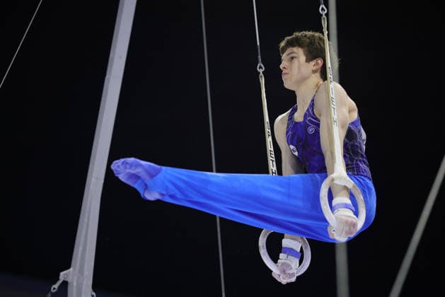 Daniil Smirnov, RUS, during juniors all-around final at 2026 Europeans in Zagreb; 23 08 2026; *** Daniil Smirnov, RUS, during the junior all-around final at the 2026 European Championships in Zagreb on August 23, 2026 