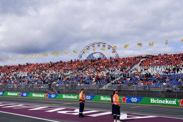 ZANDVOORT - Overview of the grandstand for the Formula 1 Heineken Dutch Grand Prix at Circuit Zandvoort on August 23, 2026 in Zandvoort, the Netherlands. MARCEL TER BALS ANP xVIxANPxSportx xMarcelxterxBalsxIVx 566093156 originalFilename: 566093156.jpg
