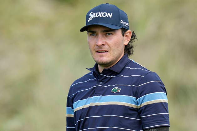 BALMEDIE, SCOTLAND - AUG 23: Maximilian Steinlechner (AUT) walks from the third tee during Round 4 at the 2026 Nexo Championship at the Trump International Golf Links, Balmedie on August 23, 2026 in Aberdeenshire, Scotland The 2026 Nexo Championship
