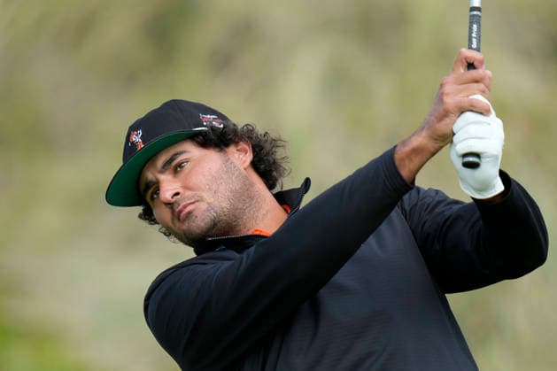 BALMEDIE, SCOTLAND - AUG 23: Eugenio Chacarra (ESP) plays from the third tee during Round 4 at the 2026 Nexo Championship at the Trump International Golf Links, Balmedie on August 23, 2026 in Aberdeenshire, Scotland The 2026 Nexo Championship