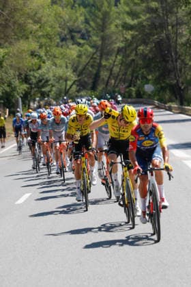 The pack competes in the second stage of La Vuelta a Espana cycling tour, between Monaco and French town of Manosque covering 214.3 km. Second stage of La Vuelta cycling tour !ACHTUNG: NUR REDAKTIONELLE NUTZUNG!  Copyright: xJavierxLizonx GRAF3567 20260823-55021207612_1