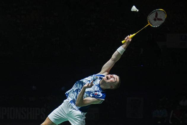 India BWF Championships 2026 Thom Gicquel of France and Delphine Delrue (not pictured) compete against Feng Yan Zhe and Huang Dong Ping of China during the Mixed Doubles Finals of the BWF World Championships 2026 in New Delhi, India, on August 23, 2026. New Delhi Delhi India  Copyright: xKabirxJhangianix originalFilename:jhangiani-indiabwf260823_npYtq.jpg