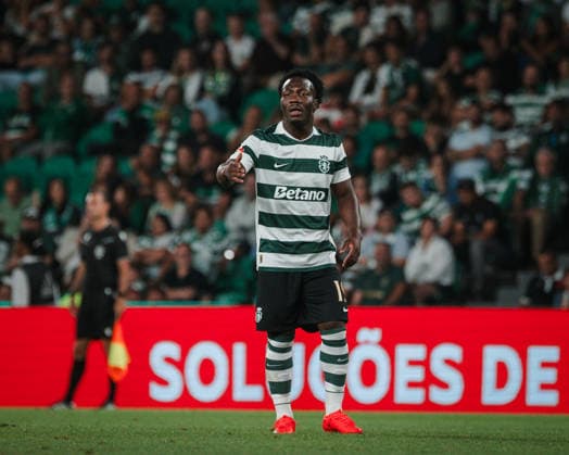 Nestory Irankunda of Sporting CP during the Liga Portugal match between Sporting CP and FC Alverca at Estadio JosÃ Alvalade, in Lisbon, Portugal. (Diogo Sautchuk) Copyright: xDiogoxSautchukx