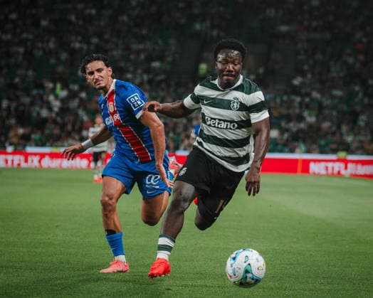 Nestory Irankunda of Sporting CP during the Liga Portugal match between Sporting CP and FC Alverca at Estadio JosÃ Alvalade, in Lisbon, Portugal. (Diogo Sautchuk) Copyright: xDiogoxSautchukx